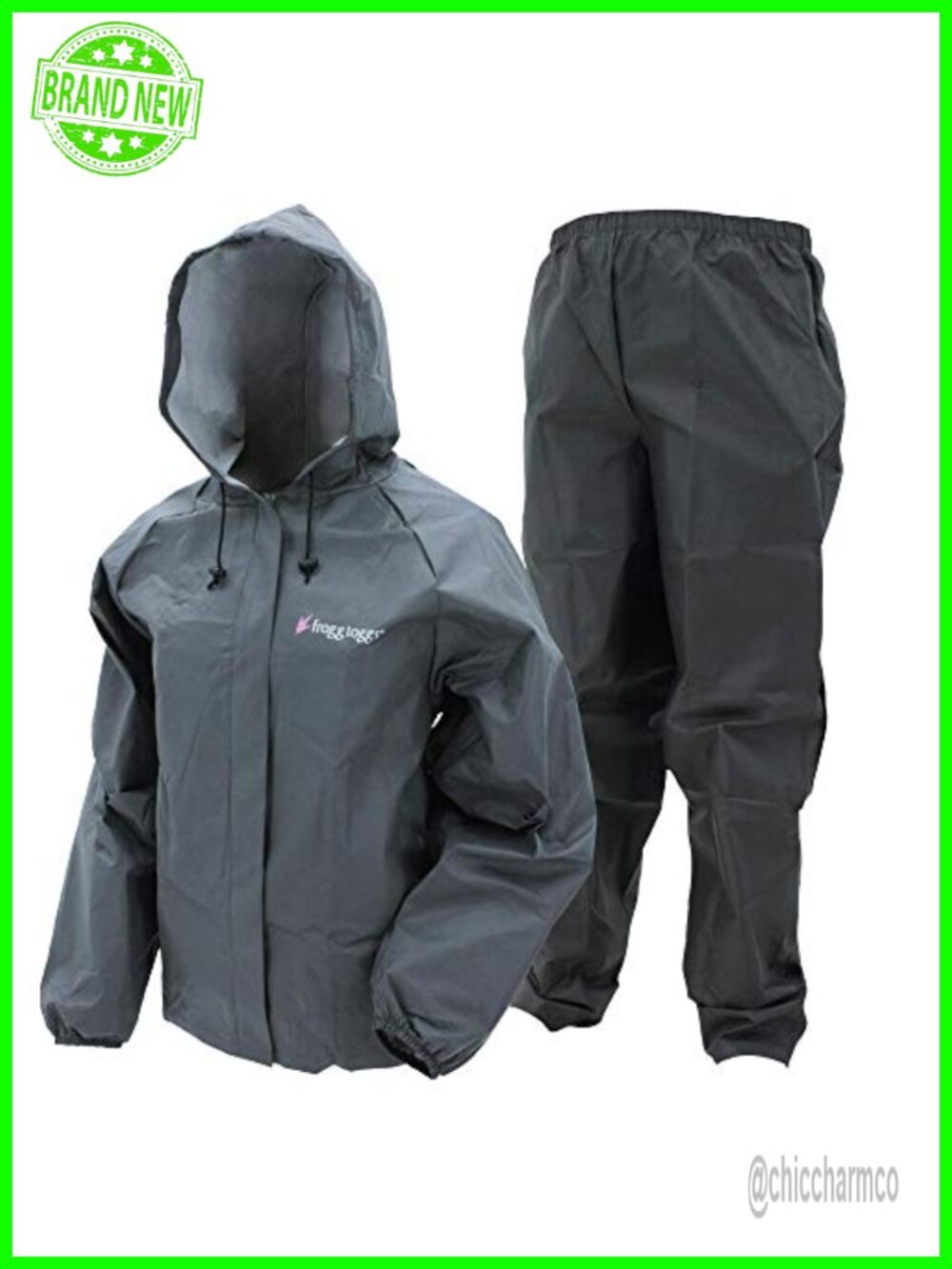 Waterproof Breathable Rain Suit Jacket Pant Set Lightweight